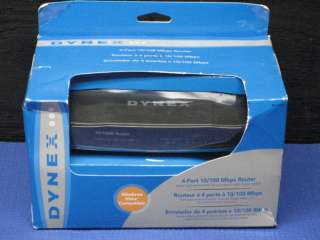 DYNEX 4 PORT 10/100 Mbps ROUTER MODEL DX E402 OPEN BOX 600603113192 
