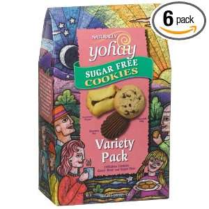 Yohay Sugar Free Cookies, Variety Pack, 5.5 Ounce Packages (Pack of 6 
