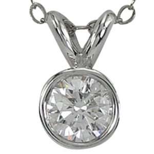  Diamond Solitaire Bezel Pendant DaCarli Diamond Jewels Jewelry