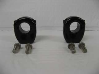   black handlebar clamps for all motorcycle speakers w/ screws  