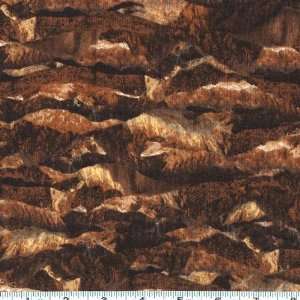   Saddle Mountains Dark Brown Fabric By The Yard Arts, Crafts & Sewing