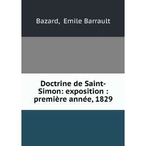 Doctrine de Saint Simon exposition  premiÃ¨re annÃ©e, 1829 