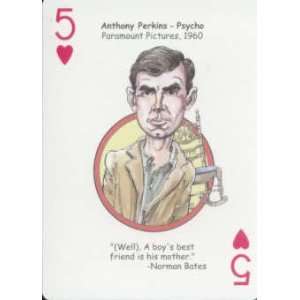 ANTHONY PERKINS   Oddball PSYCHO Movie Playing Card
