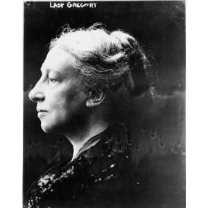  1910 photo Lady Isabella Augusta Gregory, head and 