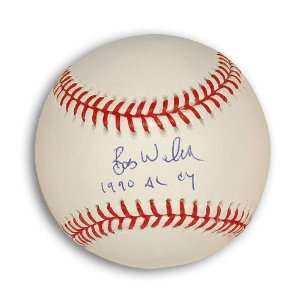Bob Welch Autographed MLB Baseball Inscribed 1990 AL Cy