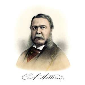  President Chester A. Arthur, with His Autograph Premium 