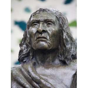Bust of Chief Seattle in Pioneer Square, Seattle, Washington State 