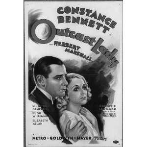  1935 Outcast Lady,Constance Bennett, Herbert Masrhall 