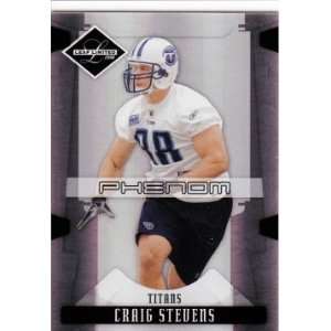 Craig Stevens Tennessee Titans 2008 Leaf Limited #221 Rookie Football 