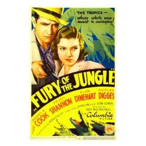  Fury of the Jungle, Donald Cook, Peggy Shannon on Midget 