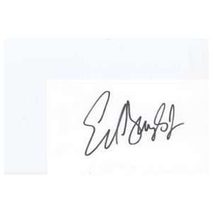  ED BEGLEY JR. Signed Index Card In Person 
