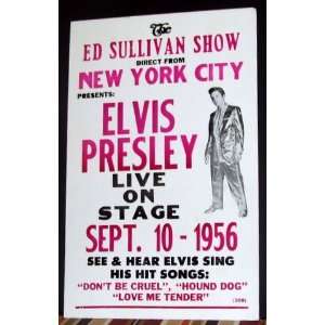 The Ed Sullivan Show Direct From New York City Presents Elvis Presley 