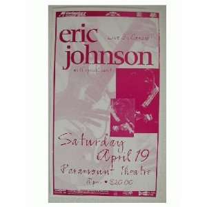 Eric Johnson Handbill Poster Denver
