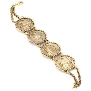  Low Luv by Erin Wasson Rope Wrapped Coin Bracelet Jewelry