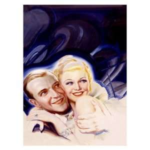  Fred Astaire and Ginger Rogers Giclee Poster Print, 24x32 