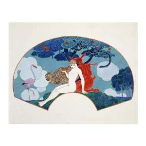 Eve by Georges Barbier. size 34 inches width by 27.5 inches height 