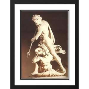 Bernini, Gian Lorenzo 28x38 Framed and Double Matted Neptune and 
