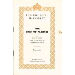   Irene Worth, Marie Lohr, John Stride) Theatre Royal Haymarket Books