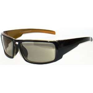  3D Glasses James   Metallic Black with Gold Everything 