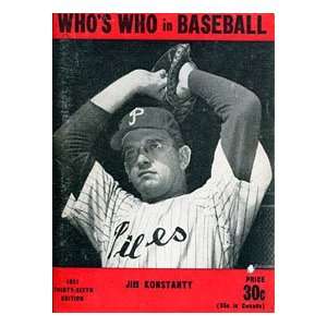    1951 Whos Who in Baseball Jim Konstanty Book 