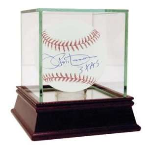 Joe Pepitone Autographed Ball   with 3X AS Inscription   Autographed 