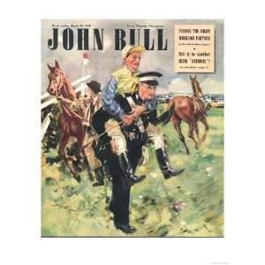 John Bull, Horse Racing Jockeys Magazine, UK, 1948 Premium Poster 
