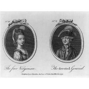   wife of a Tory, General John Burgoyne, Virginia