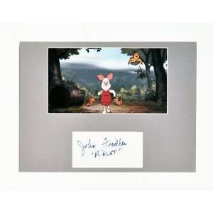 John Fiedler Voice of Piglet in Winnie The Pooh Custom Autographed 
