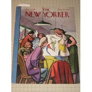 1941 The New Yorker Magazine Getz Cover   John OHara   Noel Coward 