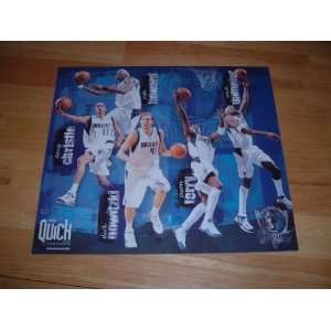  Dallas Mavericks Full Color, 10 3/4 x 12 1/4 Poster 