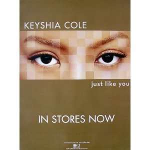 Keyshia Cole   Just Like You   Poster   New   Rare   Let If Go   Give 