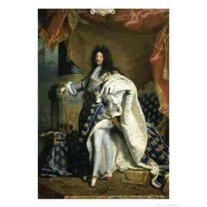 Louis XIV, King of France, c.1701 Giclee Poster Print by Hyacinthe 
