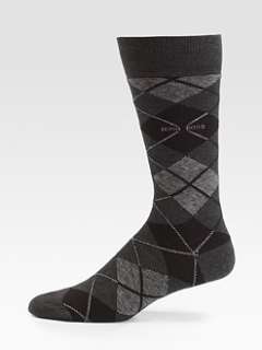 BOSS Black   Cotton Blend Argyle Socks