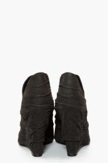 Elizabeth And James Stack Draped Wedge Booties for women  