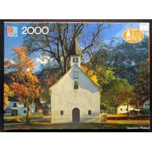 Milton Bradley Jigsaw Puzzle 2000 Pieces Martins Chapel, Ehrwald 