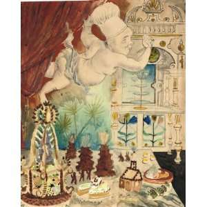 Hand Made Oil Reproduction   Otto Dix   32 x 40 inches   The God of 