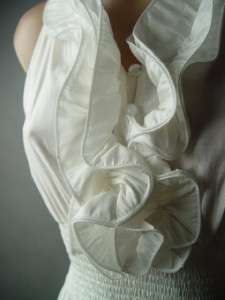 WHT Romantic Elizabethan Ruffle Ruffled fp Dress S  