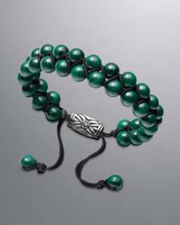 N1FNV David Yurman Spiritual Bead Bracelet, Malachite