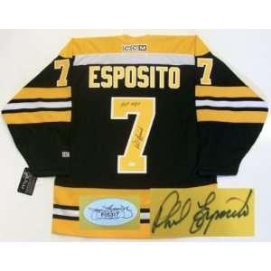 Phil Esposito Boston Bruins Signed hof Jersey Jsa