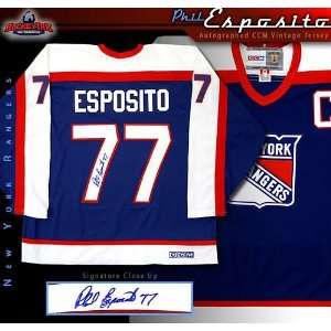 Phil Esposito New York Rangers Autographed CCM Vintage Jersey 