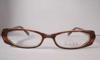 NICOLE MILLER Bon Voyage Brown Women Eyeglass Eyewear  