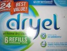 DRYEL AT HOME DRY CLEANING STARTER KIT NIB + 6 EXTRA REFILLS NIBCLEAN 