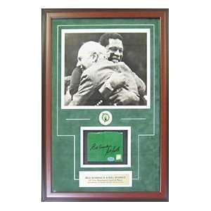 Bill Russell & Red Auerbach Signed Framed Floor Piece w 