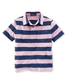 Ralph Lauren Childrenswear Toddler Boys Striped Jersey Polo   Sizes 