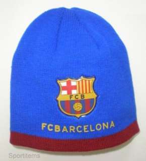 FC barcelona FCB Wool Hat Classic Cadet Kids Size Blue Red Boys Sz New 