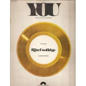  Sheet Music You Rita Coolidge 99 