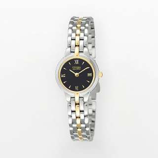   ® Eco Drive® Silhouette Stainless Steel Two Tone Watch  Kohls