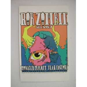 Rob Zombie Handbill Poster Andrew R Jenkins White