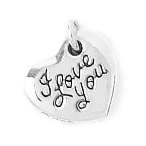  Bob Siemon Sterling Silver I Love You Charm Jewelry