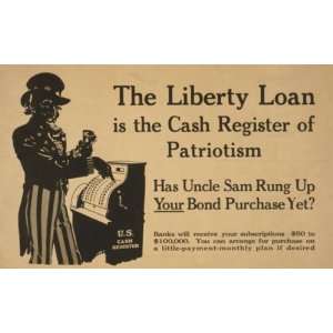   of patriotism Has Uncle Sam rung up your bond purchase yet? / 15 X 24